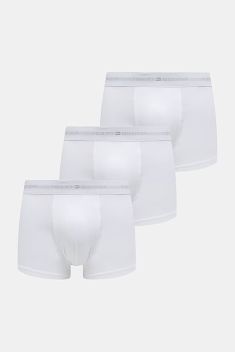 Tommy Hilfiger přiléhavé boxerky pánské bavlněné s elastanem 3-pack bílé UM0UM03768
