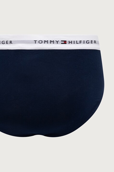 Tommy Hilfiger Slipy męskie bawełniane z elastanem 3-pack granatowe UM0UM03875