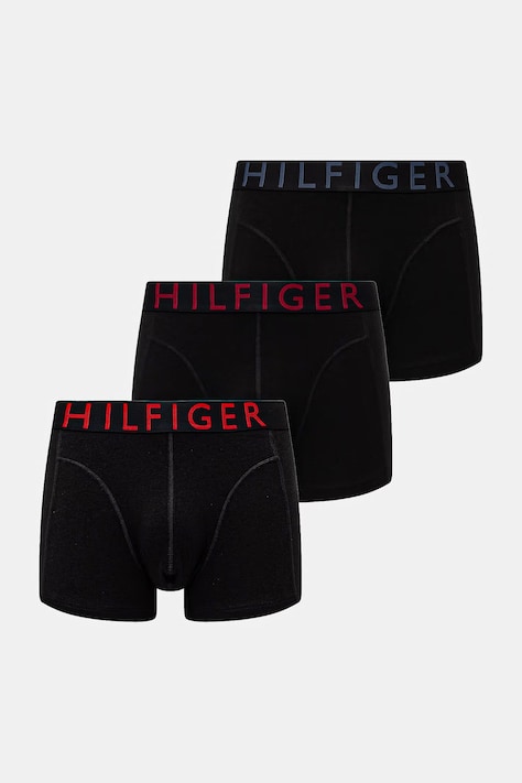 Tommy Hilfiger Ανδρικό μποξεράκι με βαμβάκι 3-pack μαύρο UM0UM03886