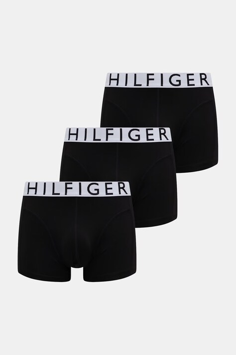 Tommy Hilfiger priliehavé boxerky pánske 3-pak čierne UM0UM03887