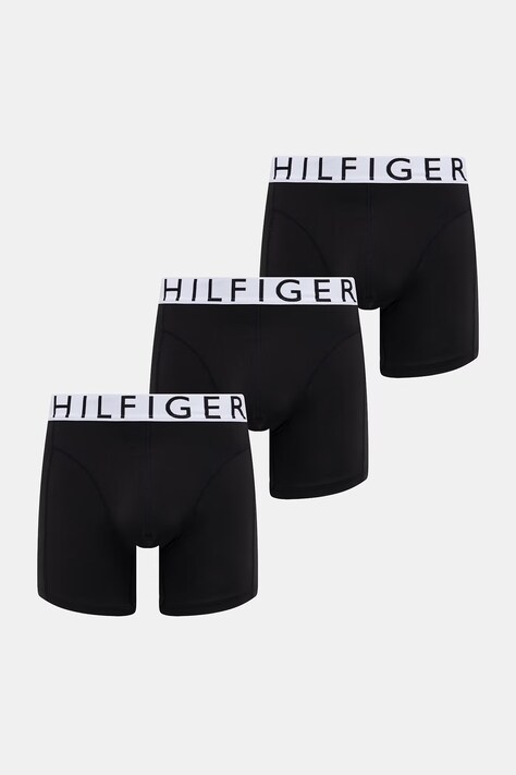 Tommy Hilfiger priliehavé boxerky pánske 3-pack čierne UM0UM03888