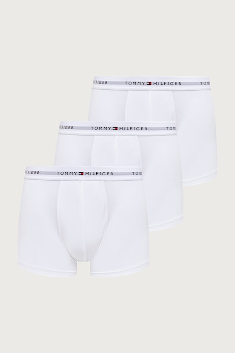 Tommy Hilfiger Boxeri pentru bărbați din bumbac cu elastan pachet de 3 albi UM0UM03889