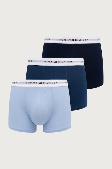 Tommy Hilfiger boxerky pánske bavlnené s elastanom 3-pak tmavomodré UM0UM03889