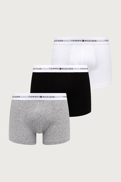 Tommy Hilfiger Bokserki męskie bawełniane z elastanem 3-pack czarne UM0UM03889