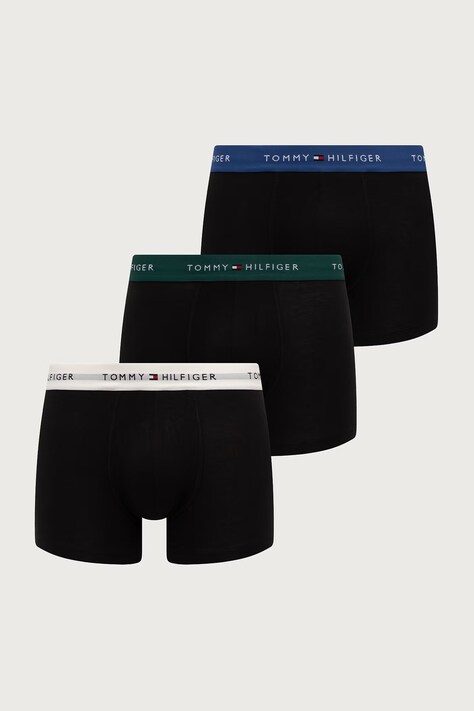 Tommy Hilfiger Boxeri pentru bărbați din bumbac cu elastan pachet de 3 bleumarin UM0UM03890
