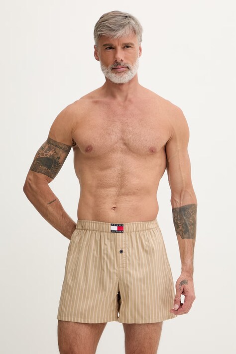 Tommy Hilfiger bokserki męskie bawełniane beżowe UM0UM03904