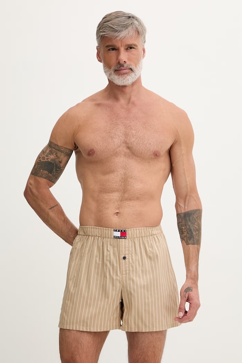 Tommy Hilfiger bokserki męskie bawełniane beżowe UM0UM03904