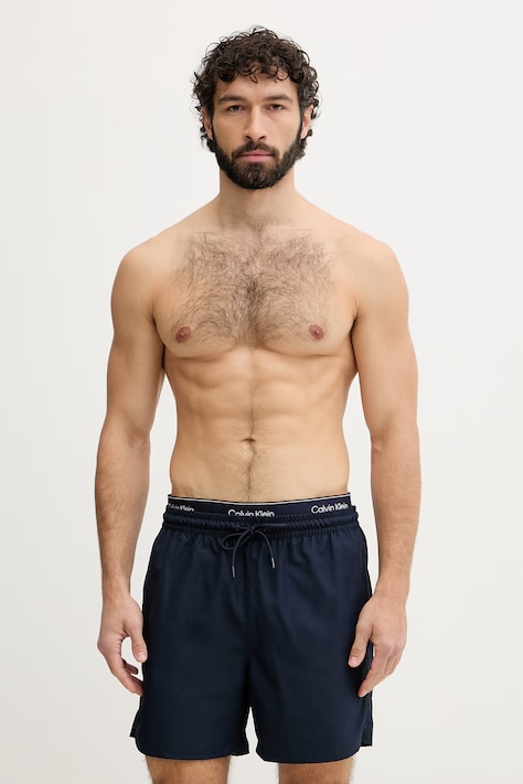 Calvin Klein pantaloncini da bagno da uomo blu navy LV00N61023