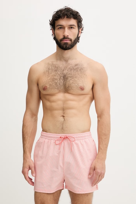Calvin Klein szorty kąpielowe męskie pomarańczowe LV00N61041