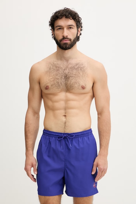 Calvin Klein Pantaloncini da bagno da uomo blu navy LV00N61045