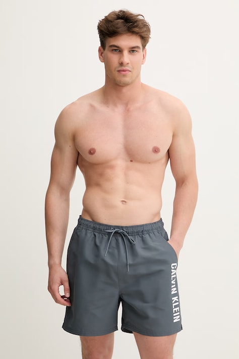 Calvin Klein Kopalne kratke hlače moške sive LV00N61047