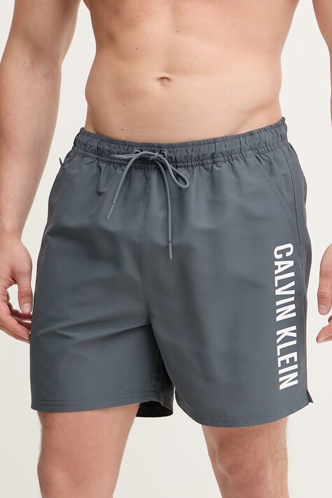 Calvin Klein Kopalne kratke hlače moške sive LV00N61047