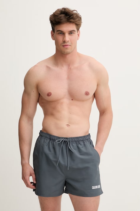Calvin Klein kopalne kratke hlače moške sive LV00N61048