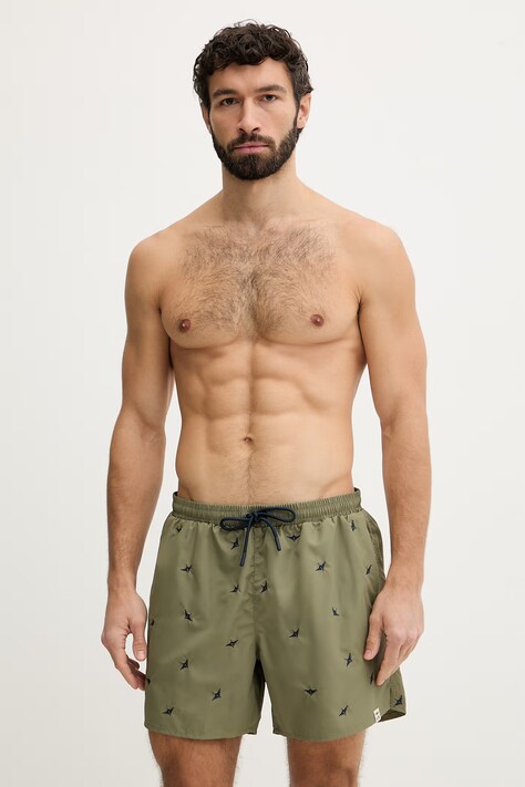 Aeronautica Militare spodenki do pływania męskie zielone BW0232UCT04317