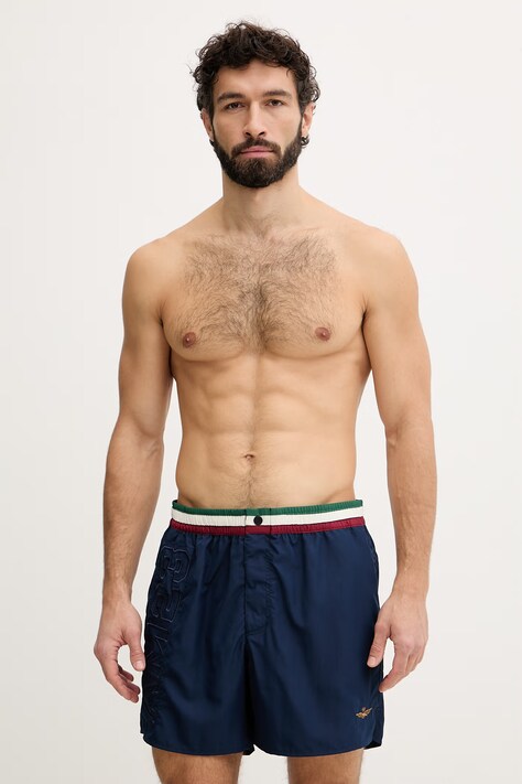 Aeronautica Militare szorty kąpielowe męskie granatowe BW0233UCT02967
