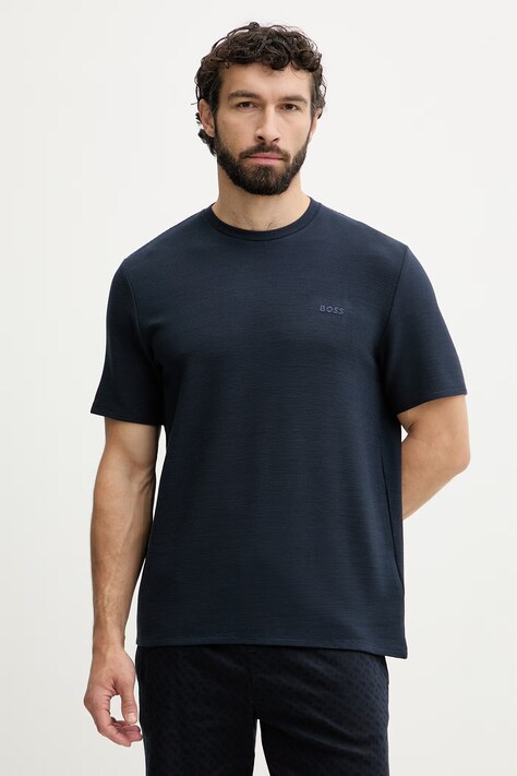 BOSS T-shirt lounge męski z modalu Shirt granatowy 50527377