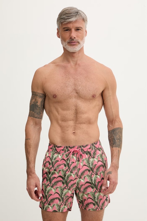 BOSS kopalne kratke hlače moške roze 50561145