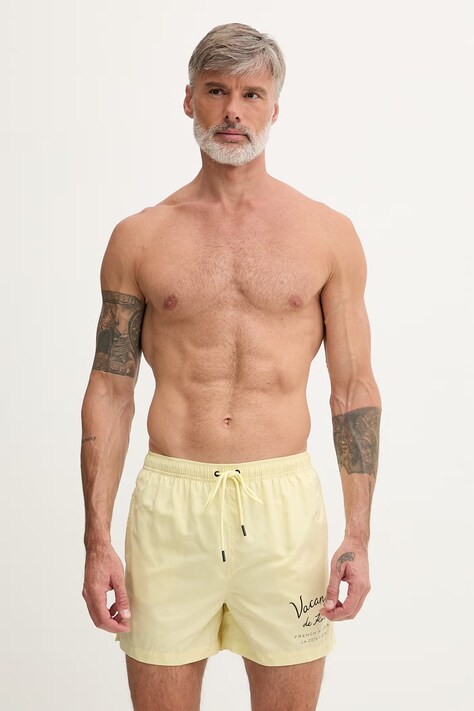 Karl Lagerfeld szorty kąpielowe męskie żółte B2M46038
