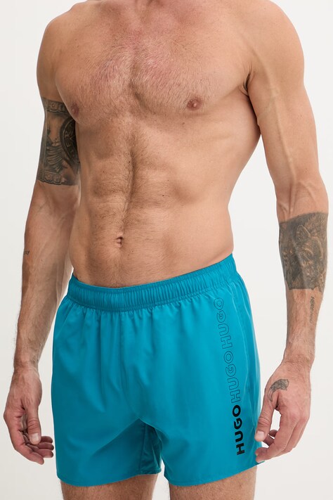 HUGO szorty kąpielowe męskie TIKI turkusowe 50561111