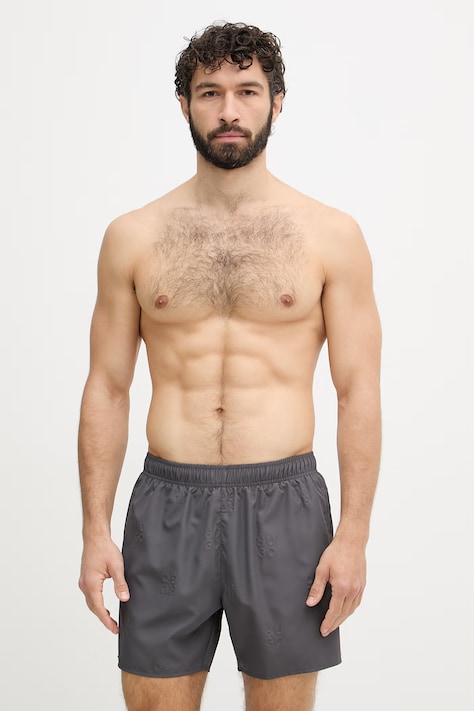 HUGO pánský TONAL_LOGO šedý 50561222