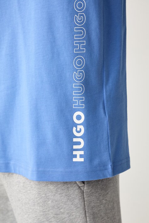 HUGO футболка чоловіча бавовняна TIKI T-SHIRT — SS26-BIM0E1, блакитний — фото 4