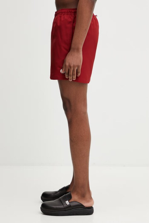 Fred Perry szorty kąpielowe kolor czerwony S2303