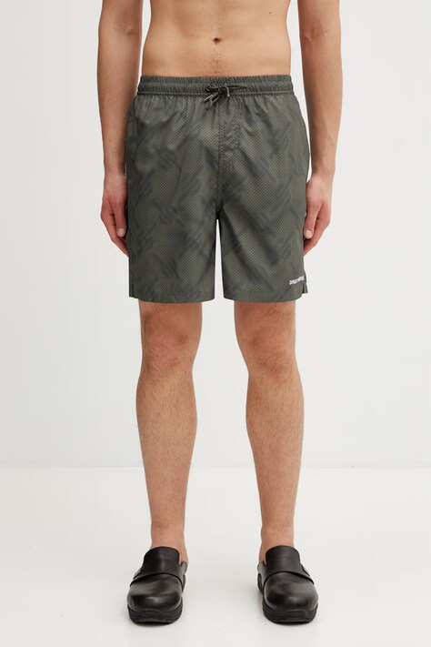 Daily Paper dotted monogram spodenki do pływania męskie zielone 2610063