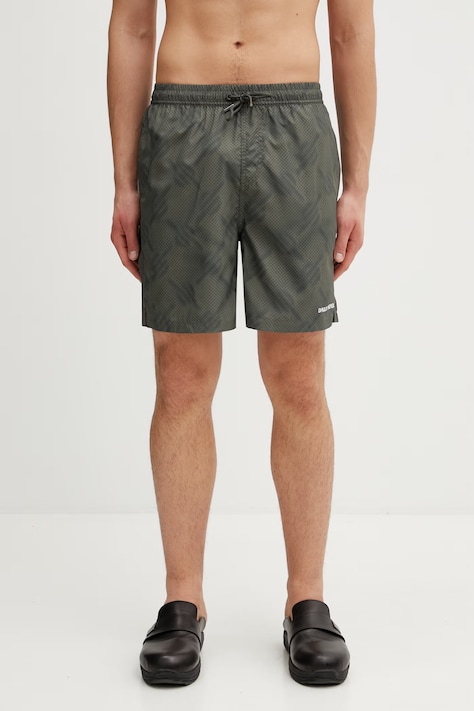 Daily Paper dotted monogram spodenki do pływania męskie zielone 2610063