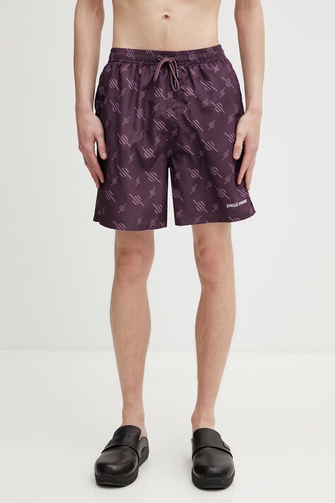 Daily Paper irregular monogram spodenki do pływania męskie fioletowe 2610066