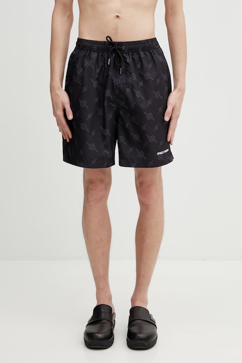 Daily Paper irregular monogram spodenki do pływania męskie czarne 2610043