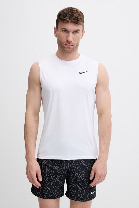 Nike top kąpielowy męski biały NESSA585
