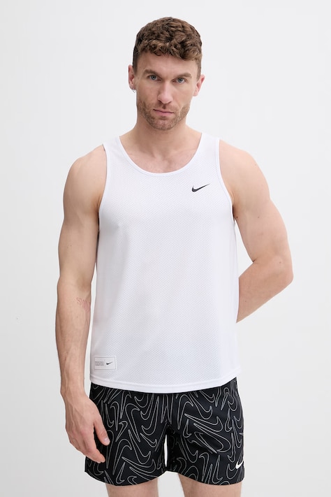 Nike top kąpielowy męski biały NESSF515