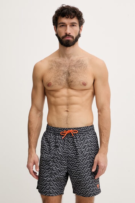 Guess szorty kąpielowe męskie szare F6GT27 WG2A2