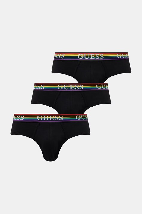 Guess slipy pánske 3-pack čierne U6GG30 KCD31