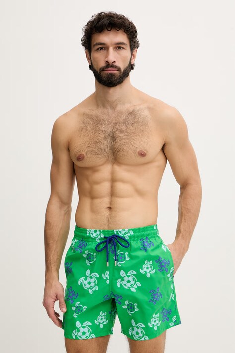 Vilebrequin szorty kąpielowe męskie MOOREA zielone MOOEB135