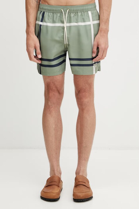 Barbour MSW0067GN34 szorty kąpielowe męskie zielone Twain Swim