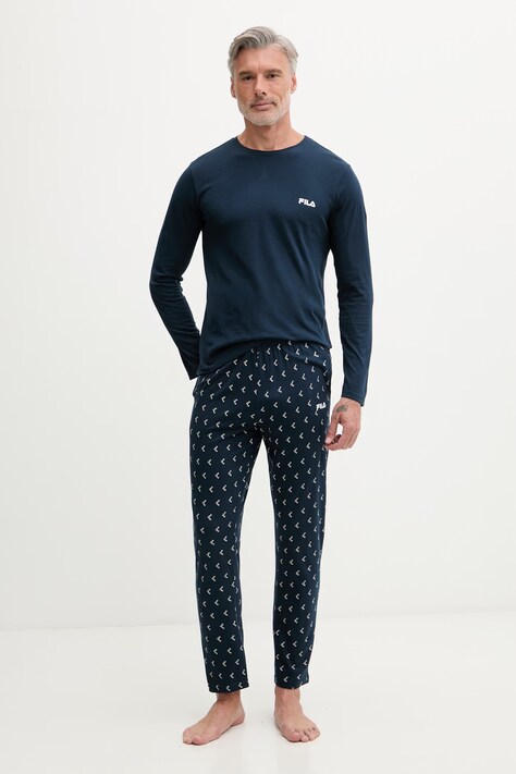 Fila piżama dwuczęściowa męska bawełniana granatowa FPS1244