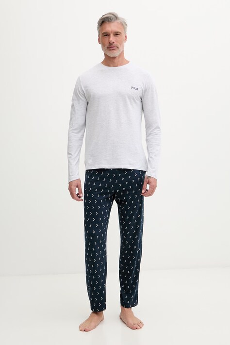 Fila piżama dwuczęściowa męska bawełniana szara FPS1244