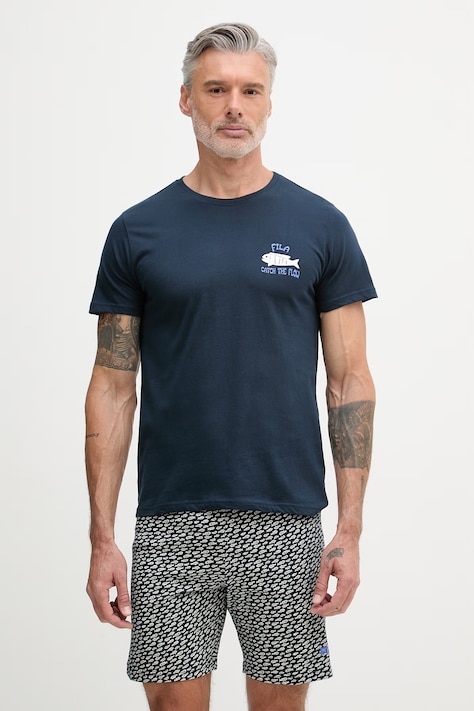 Fila piżama dwuczęściowa męska bawełniana granatowa FPS1249