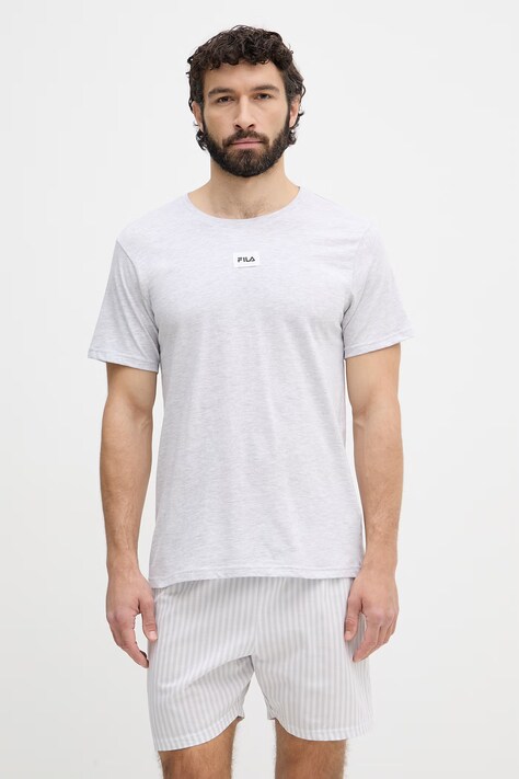 Fila piżama męska z bawełną szara FPS1253