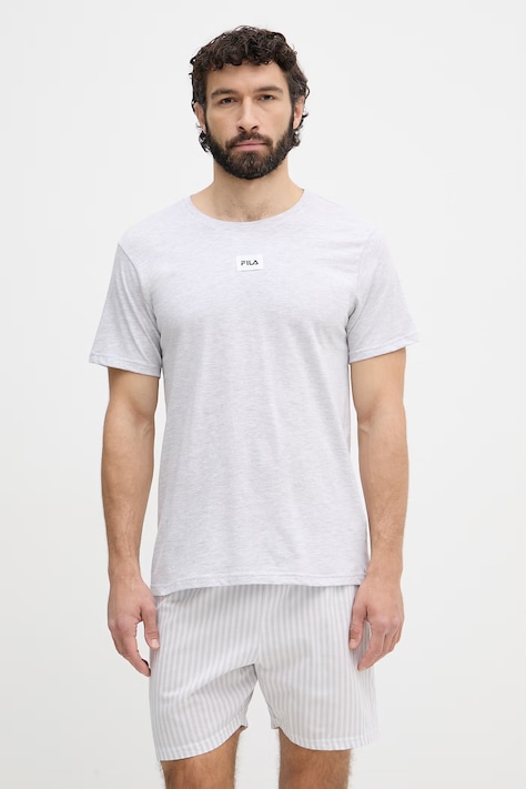 Fila piżama męska z bawełną szara FPS1253