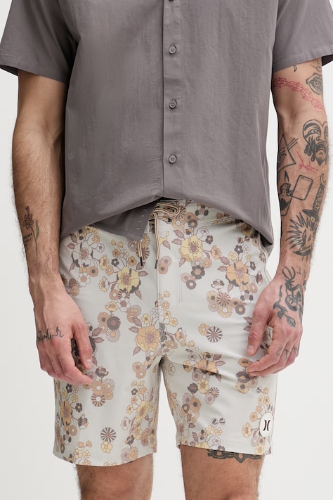 Hurley szorty kąpielowe męskie beżowe HSP26MMBS09030