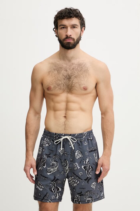 Hurley szorty kąpielowe męskie VOLLEY FLEX szare MBEU00012