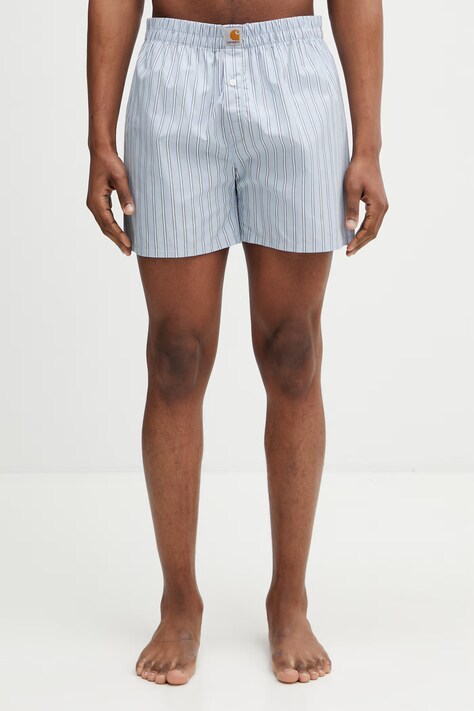 Carhartt WIP Cotton Boxer bokserki bawełniane męskie niebieskie I032355.30OXX