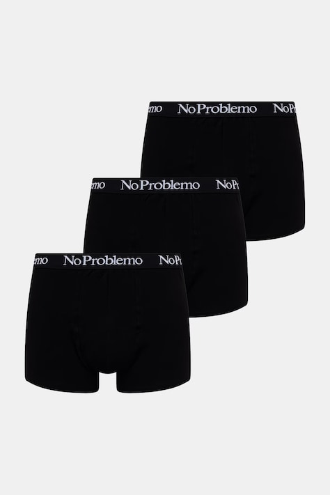 No Problemo Boxer Briefs bokserki męskie 3-pack czarne NP0004205