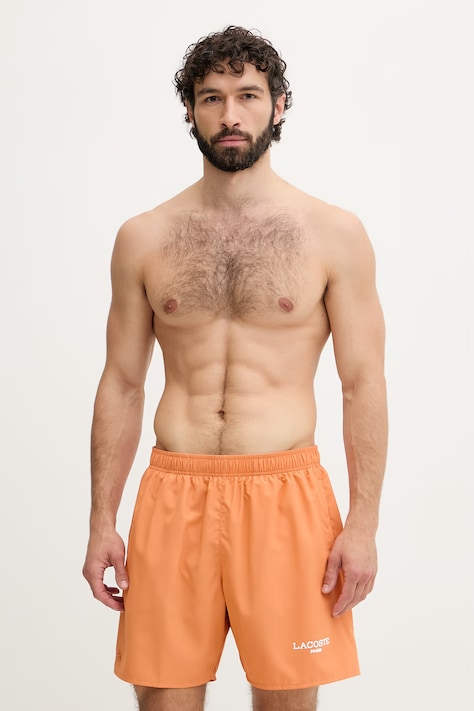 Lacoste pantaloncini da bagno da uomo arancione MH1852