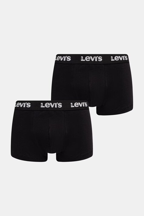 Levi's bokserki męskie bawełniane z elastanem 2-pack czarne 37149-1208