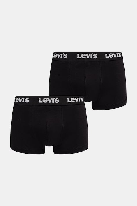 Levi's bokserki męskie bawełniane z elastanem 2-pack czarne 37149-1208