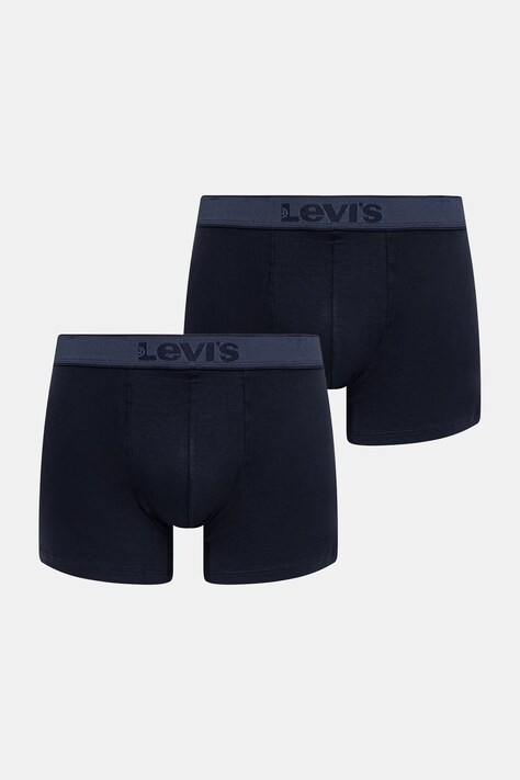 Levi's bokserki męskie bawełniane z elastanem 2-pack granatowe 37149-1258