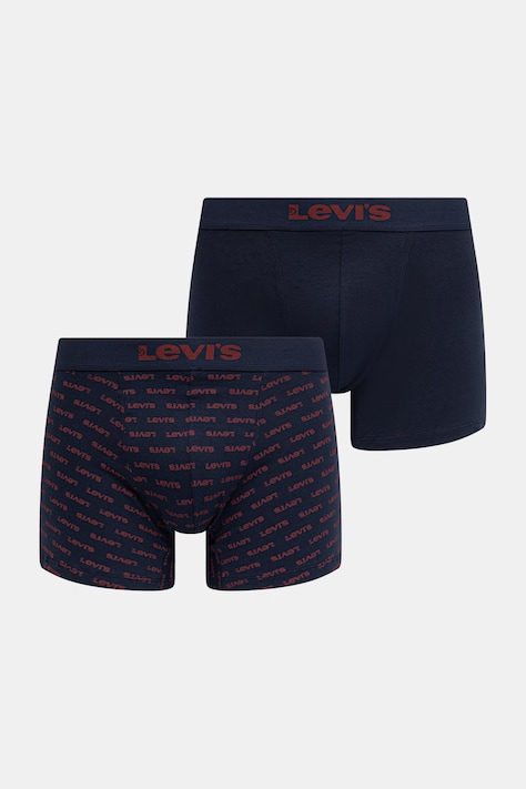 Levi's bokserki męskie bawełniane z elastanem 2-pack granatowe 37149-1265
